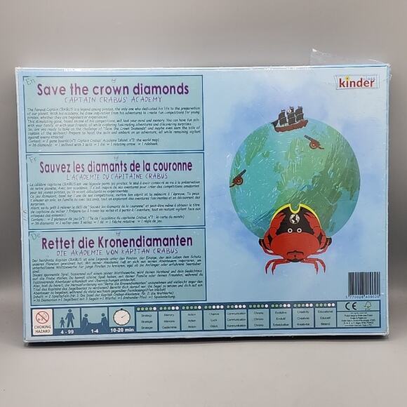 Save The Crown Diamonds Captain Crabus Academy Board Game Kinder Class New - Picture 2 of 10